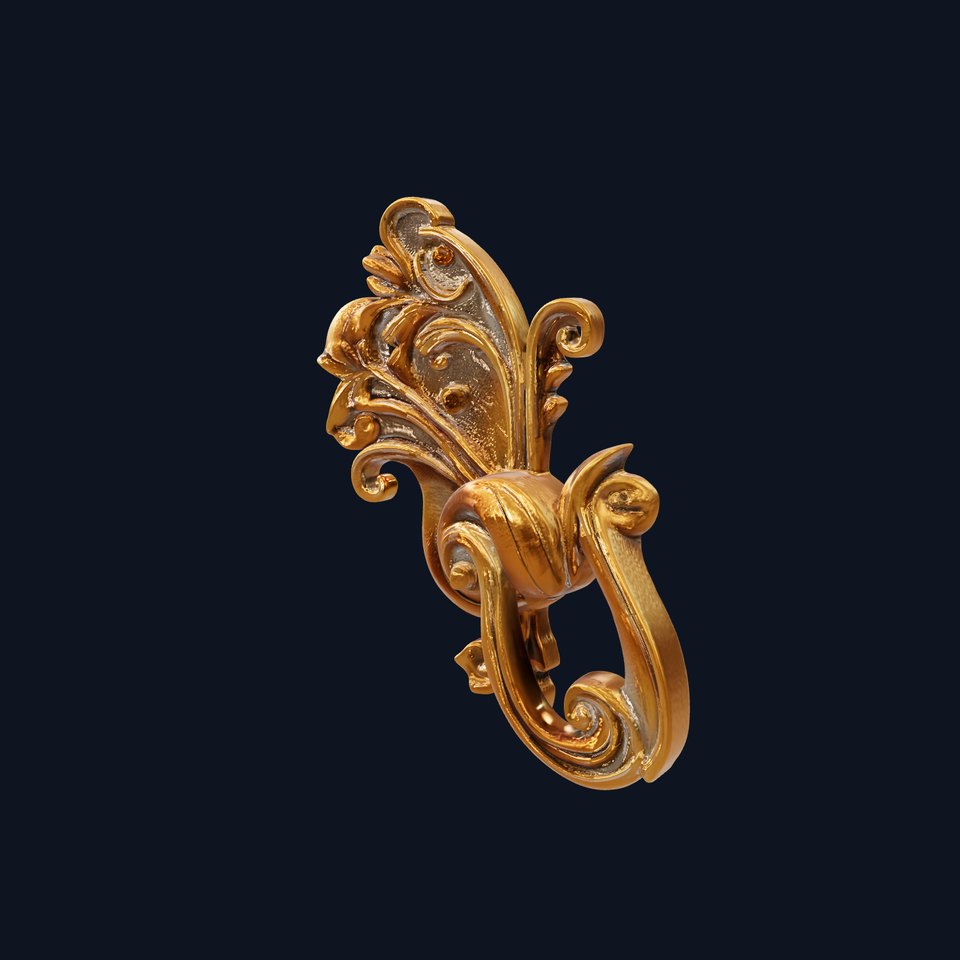 Ornate Door Knocker Model Pack